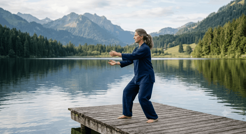 Qigong-Übung erklärt 2026 „Rudern auf dem See“