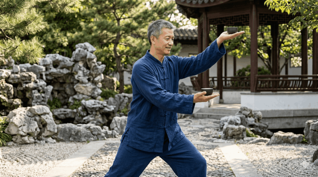 Qigong Übung „Teetasse“ 2026 – Bedeutung, Ablauf und Wirkung